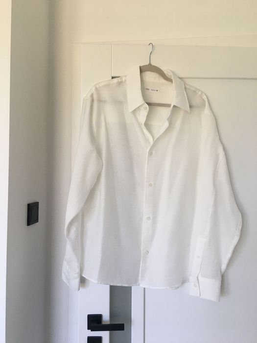 Koszula Zara L lniana