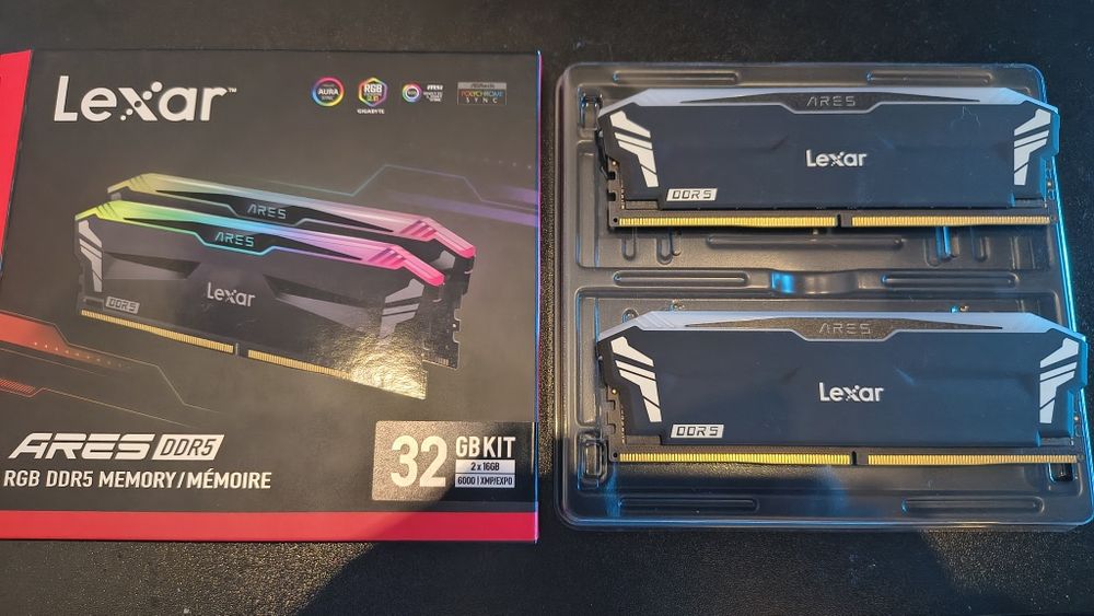 Pamięć RAM Lexar Ares 32GB DDR5 6000 cl30 TOP opóźnienia