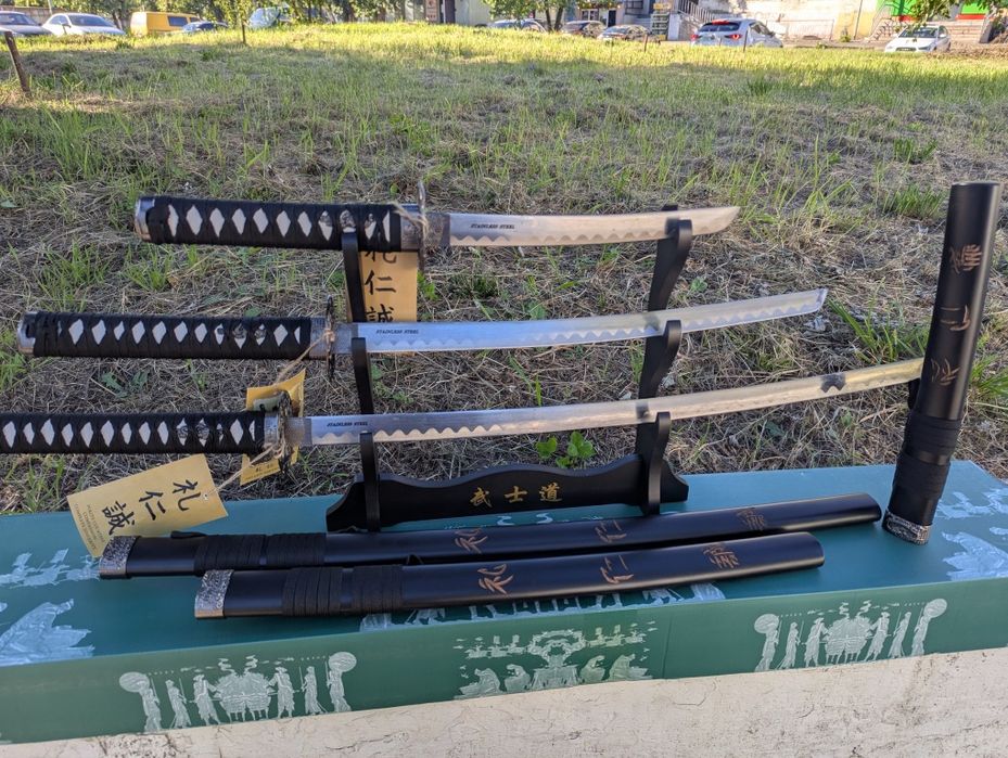 Самурайський меч Катани 3 в 1 набір Мечі 17931 (KATANA) Комплект Нові