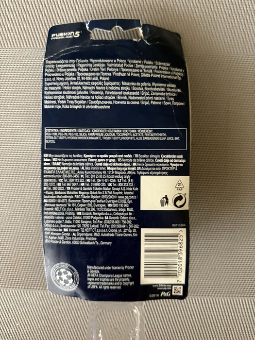 Maszynka Gillette Proglide Fusion 5 Uefa Champions League