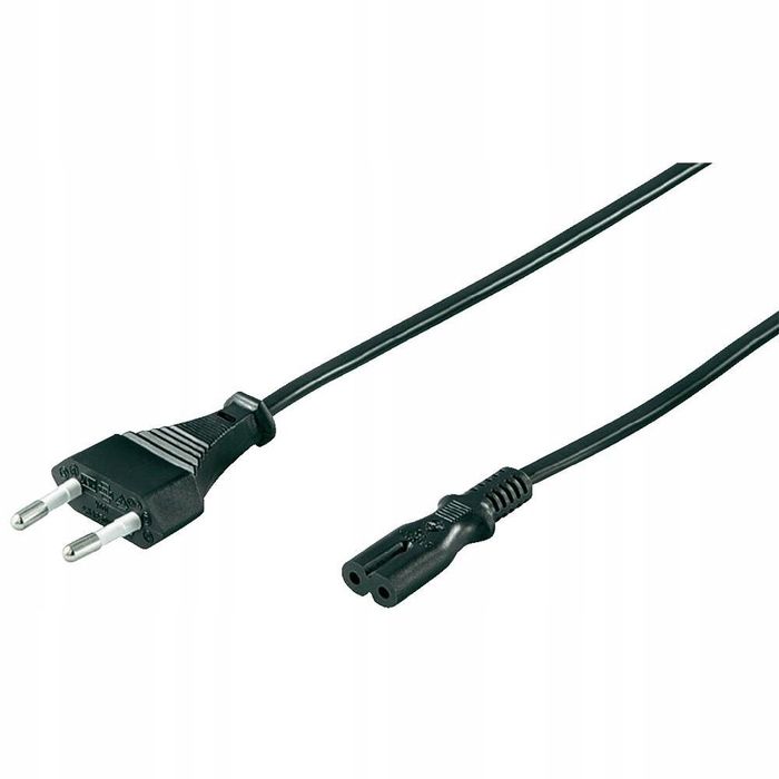outlet kabel zasilający euro goobay 95039 5 m czarny