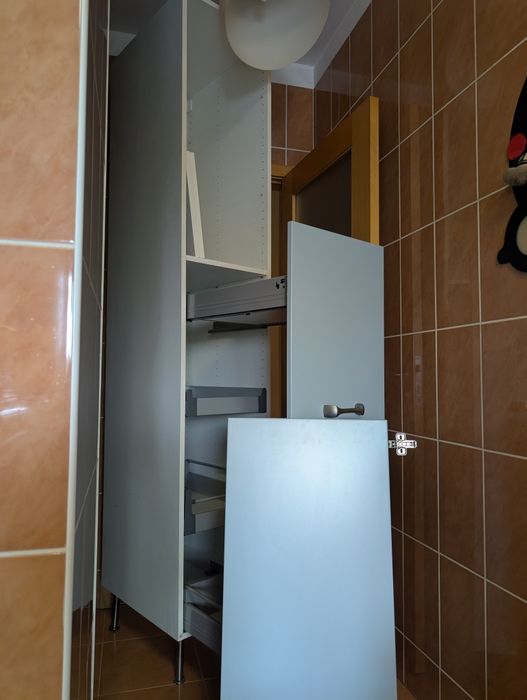 Móvel cozinha despenseiro - azul acinzentado - como novo