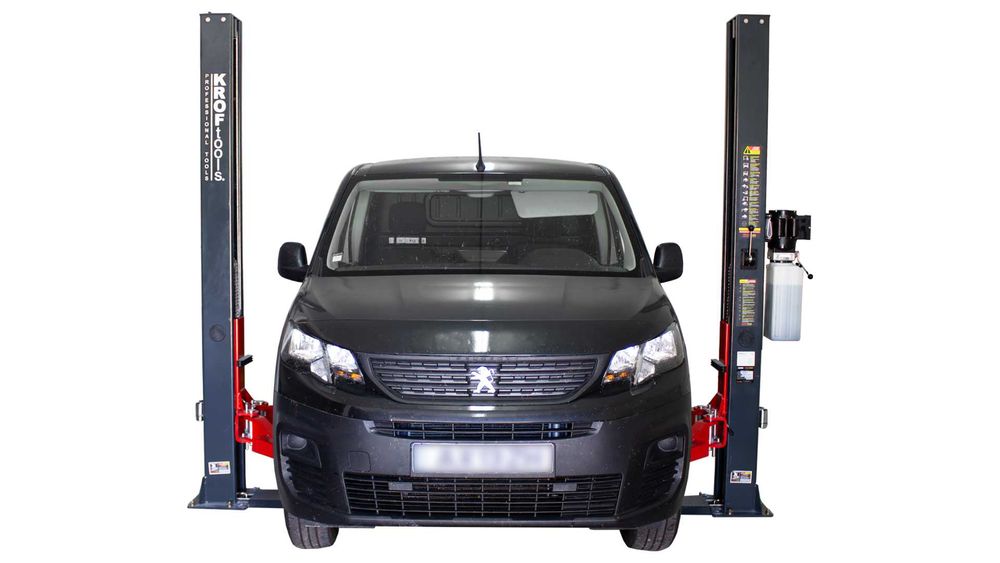 Elevador automóvel Electro-Hidráulico 2 Colunas 4 Toneladas 220V KROFTOOLS 9802 Económico JL20