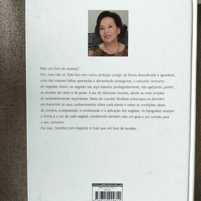 Livro culinária de Maria de Lourdes Modesto
