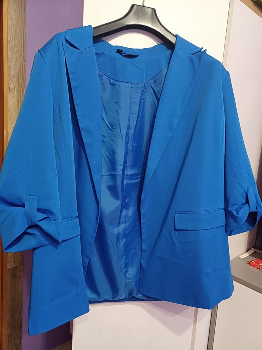 Marynarka/żakiet dla puszystej roz.52 jak.nowa oversize