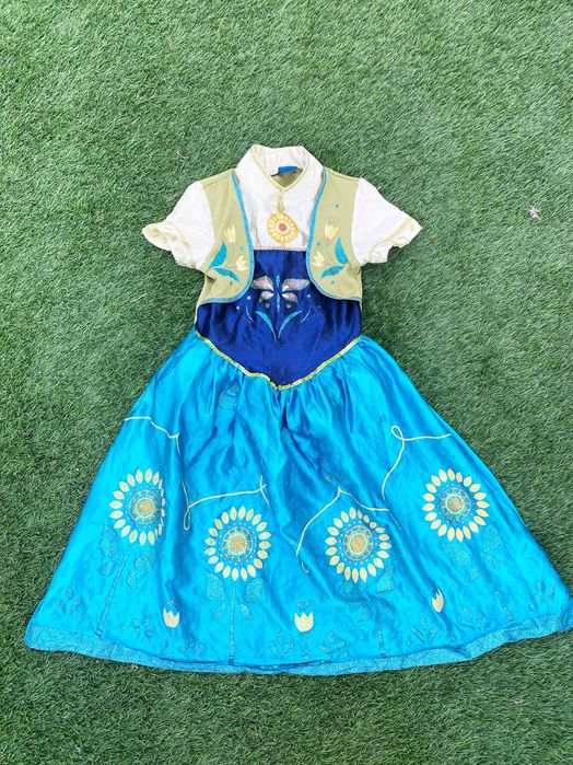 Vestido fantasia Disney Frozen Fever – Anna, 5-6 anos