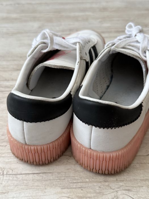 Шкіряні Adidas Samba на платформі