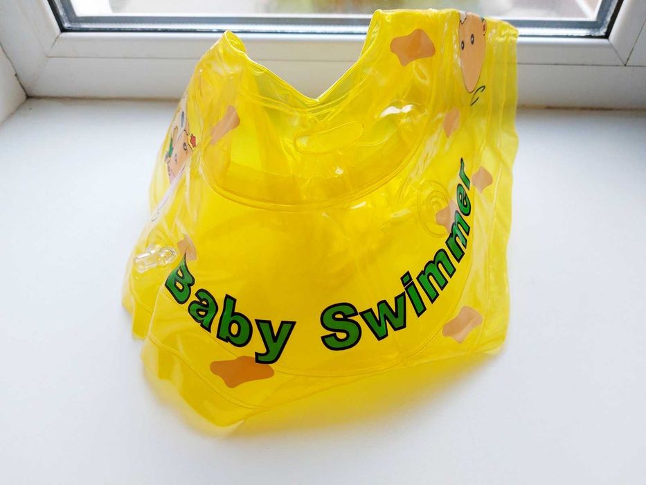 Нове! коло для купання малюків baby swimmer, жовте