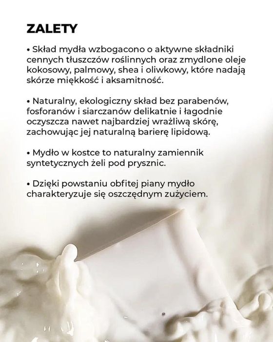 Mydło aromatyczne naturalne mango mleko