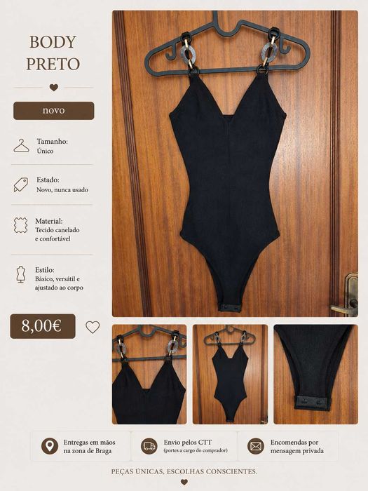 Body Preto novo T.U.