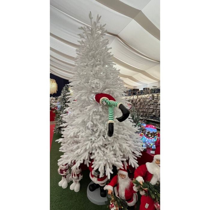 Лита ялиночка ЖОЗЕФІНА на металевих крабах(металеві шарніри).Біла