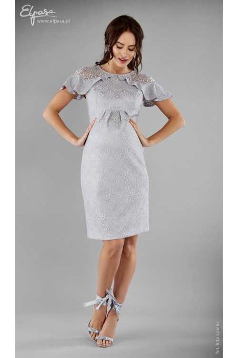 Sukienka elegancka koronka ciąża