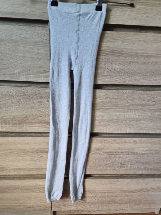 Szare rajstopy getry chłopięce H&M 146-152
