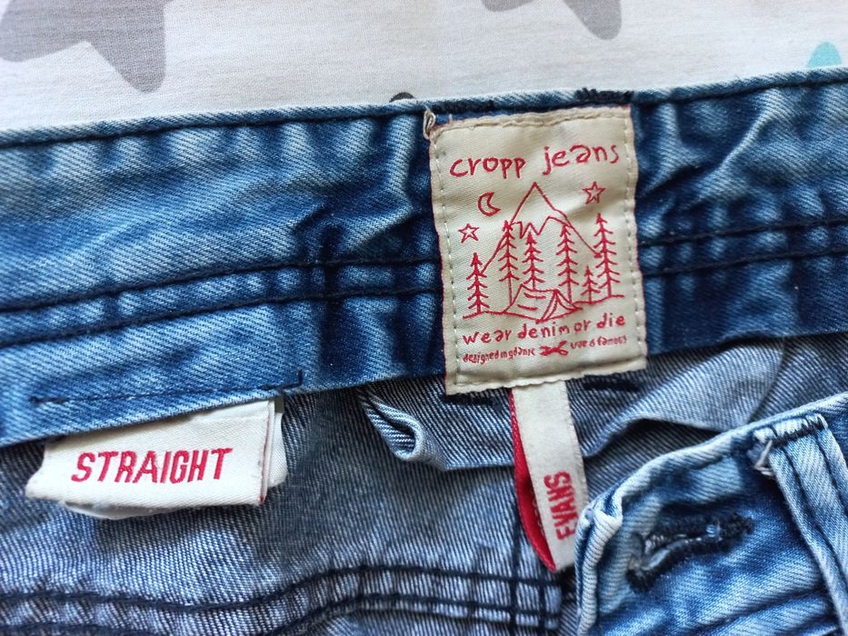 Джинси сropp прямі  straight 28 32 regular