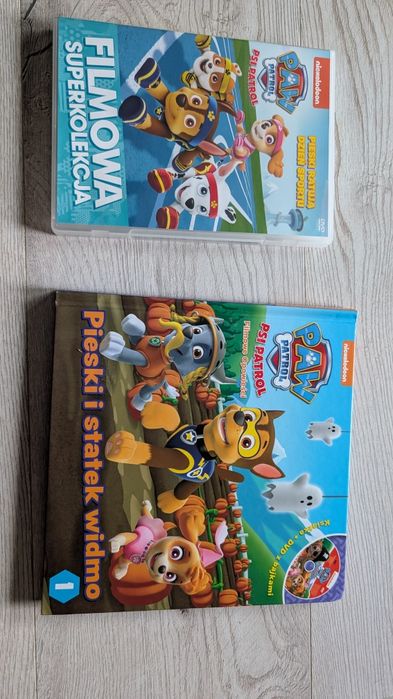 Psi patrol dvd +książeczka Pieski 164 min bajek