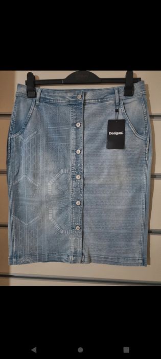 Nowa spódnica jeansowa Desigual - r.34 (L/XL)