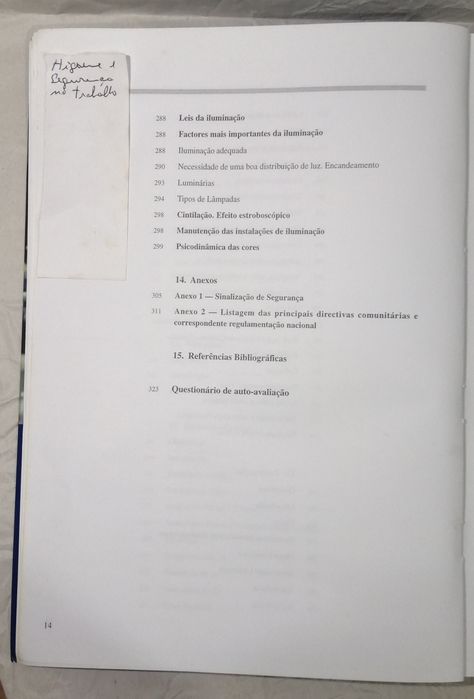 Segurança e higiene no trabalho