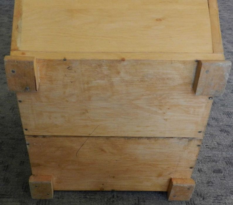 Drewniana donica, doniczka duża masywna stabilna, 46x46 cm