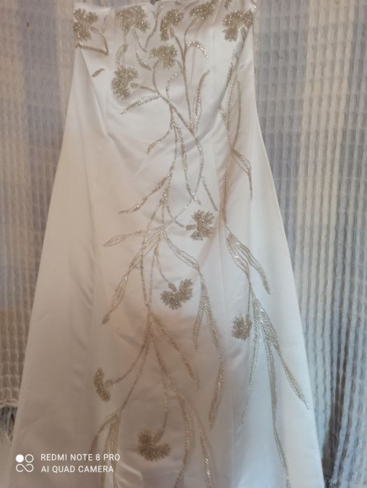 Свадебное брендовое платье со шлейфом новое Pearce Fionda