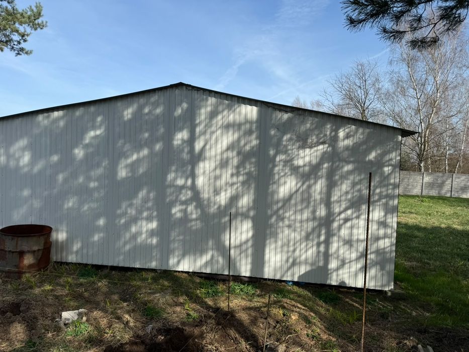 Garaż 5x6 m biały 3 letni stan bdb