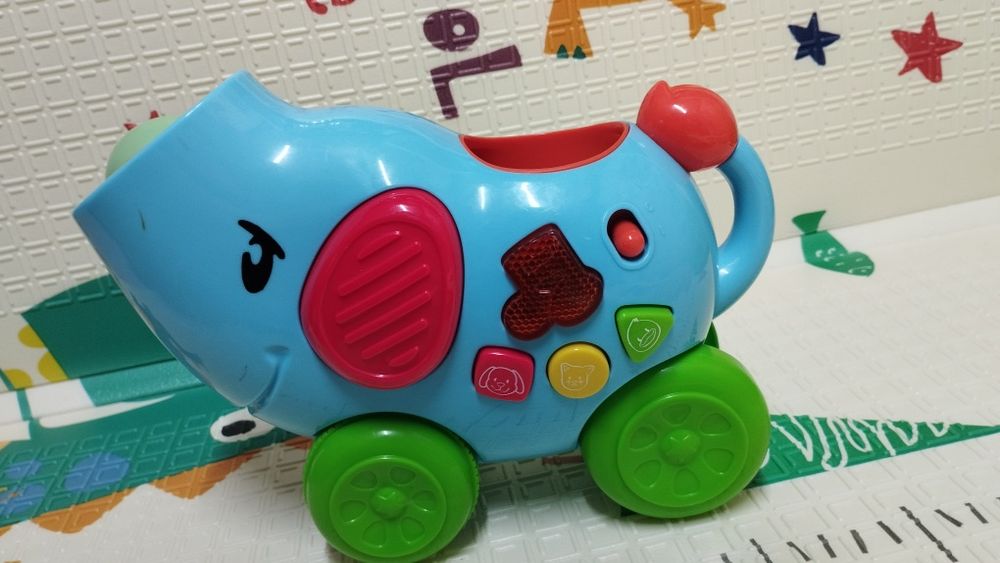 Elefante lança bolas