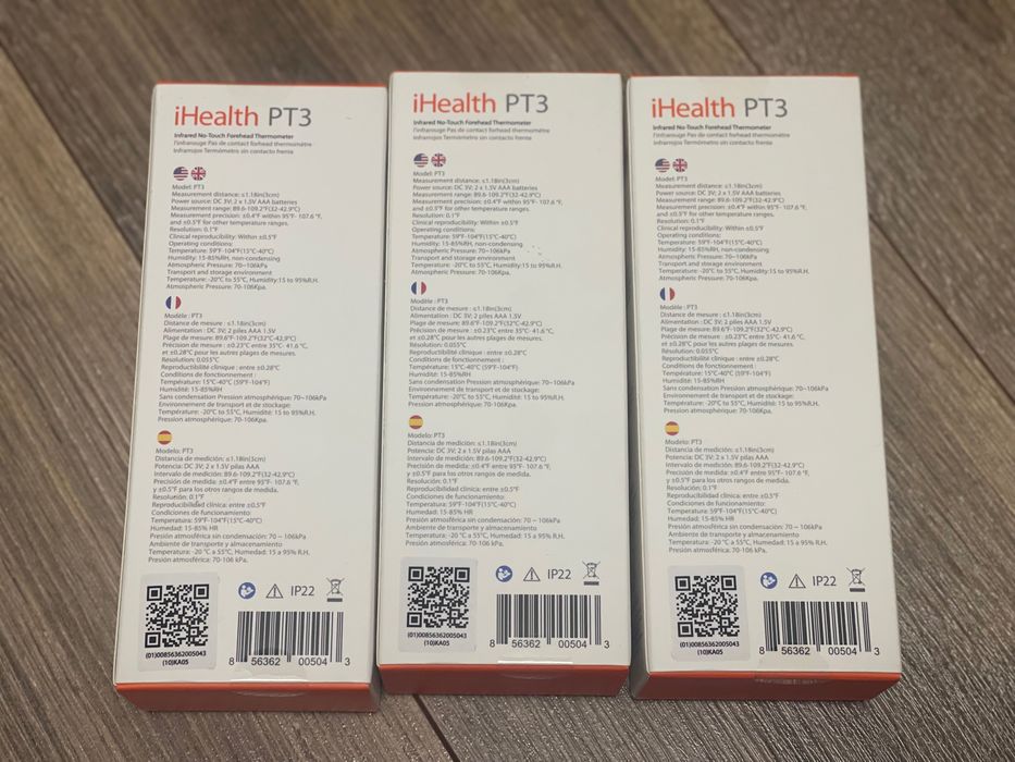 Новий безконтактний інфрачервоний термометр Xiaomi Mi iHealth PT3