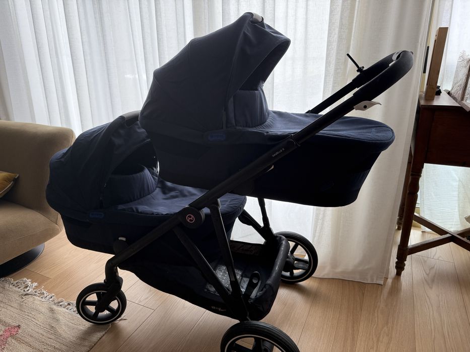 Alcofa S azul - para carrinho gazelle cybex