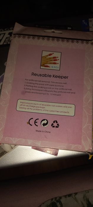 Klipsy do usuwania hybrydy, żelu, akrylu Zwap 10 szt