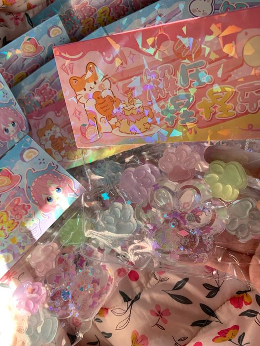 Классный набор з 6 тапа лапок антистрес