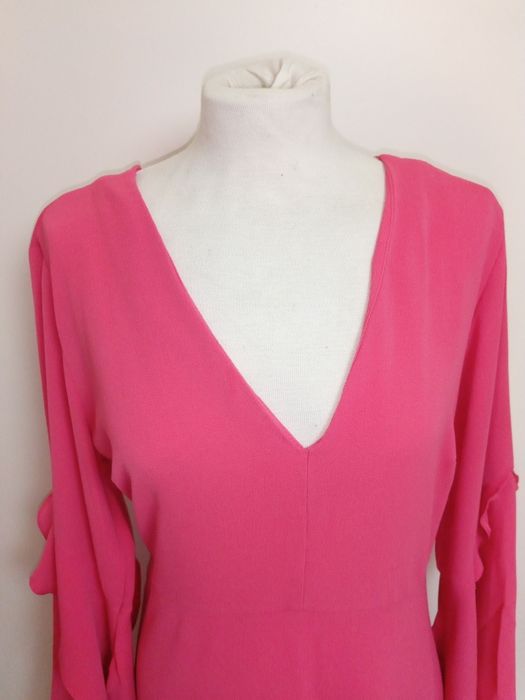 Vestido rosa muito elegante tam M