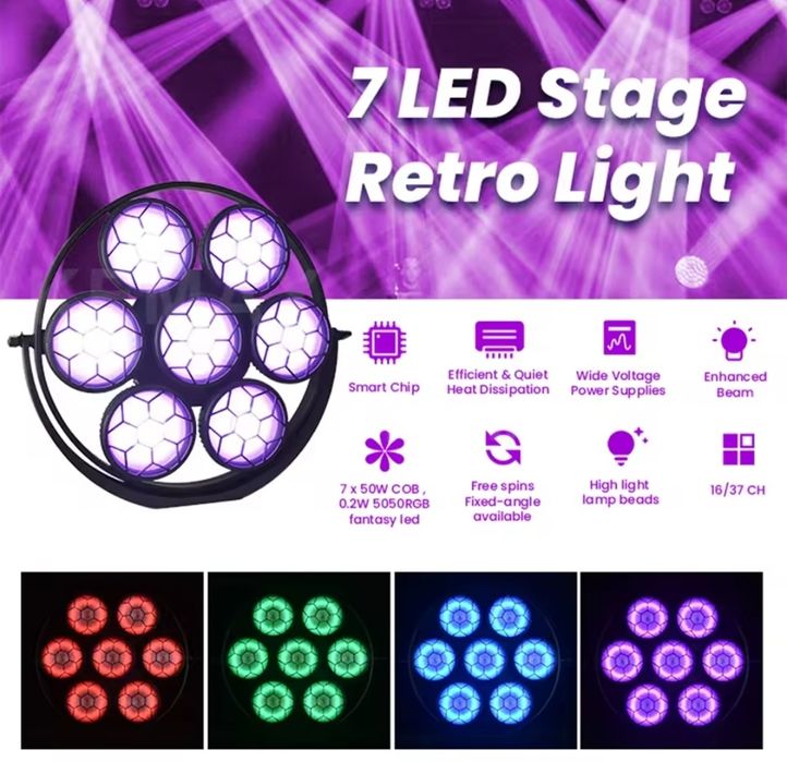 Reflektor sceniczny 350W RGBW
