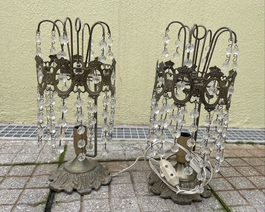 Candeeiro de teto + 2 candeeiros de mesa de cabeceira