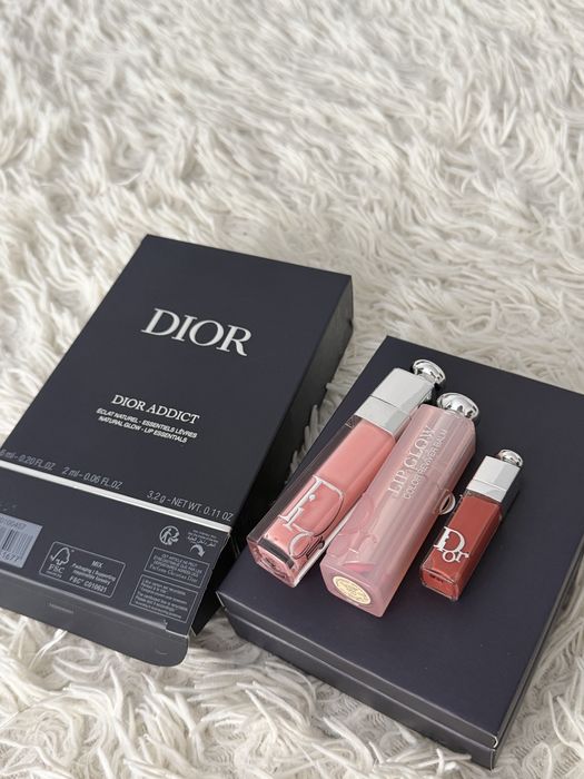 Набір для губ Dior Addict Natural Glow бальзам блиск/набір dior addict