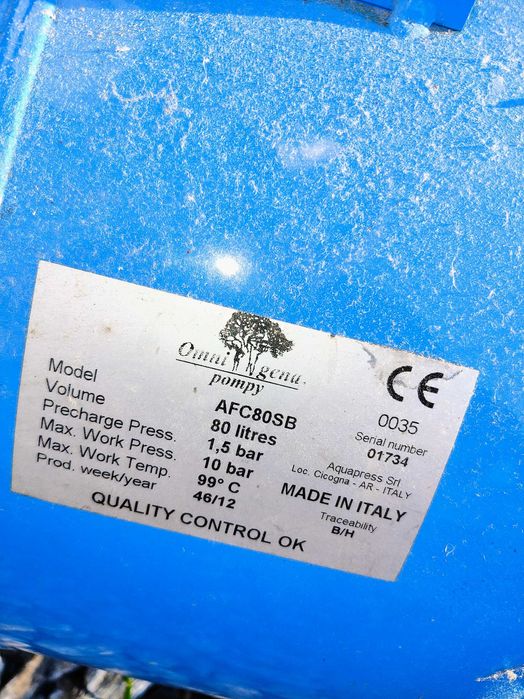 Hydrofor 80l 1,25 Kw sprawny