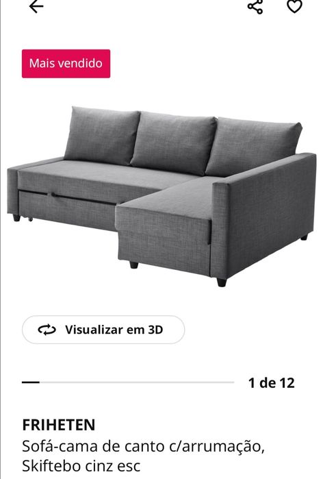 Vendo sofá cama em bom estado.