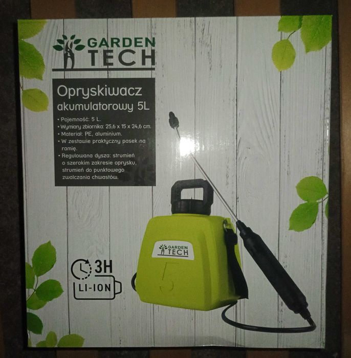 NOWY Akumulatorowy opryskiwacz 5l Techliner Gwarancja