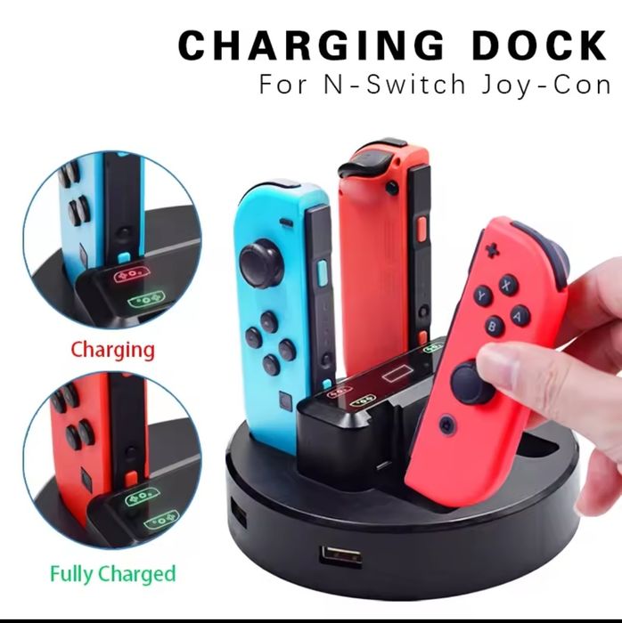 Док-станция зарядное устройство джойстик для Nintendo Switch Joy-Con