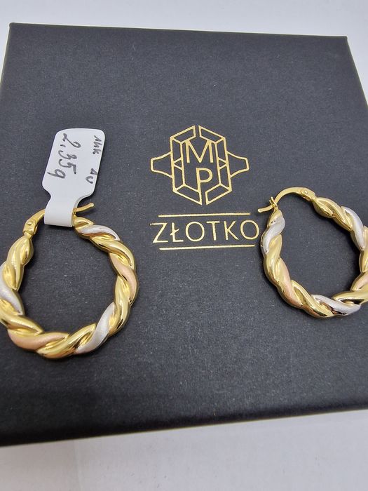 Kolczyki złoto 585 14k