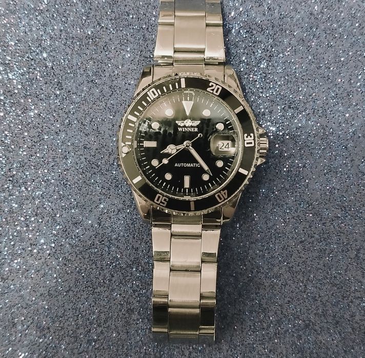 Часы наручные механические Winner Basel Automatic мужские, годинник наручний чоловічий механічний