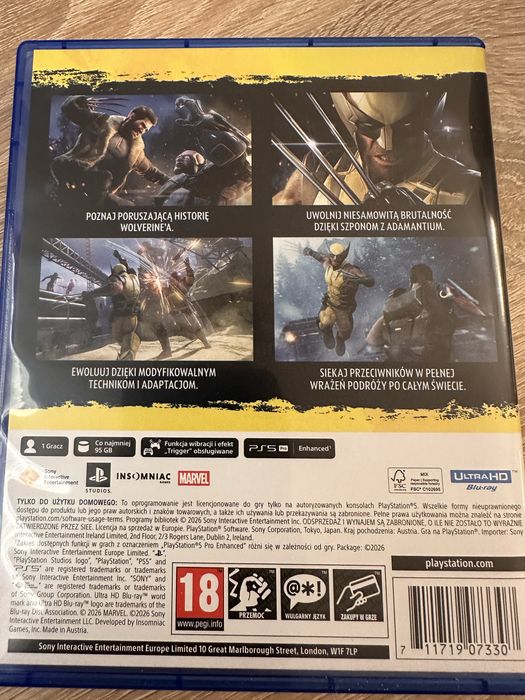 Wolverine ps5 jak nowa