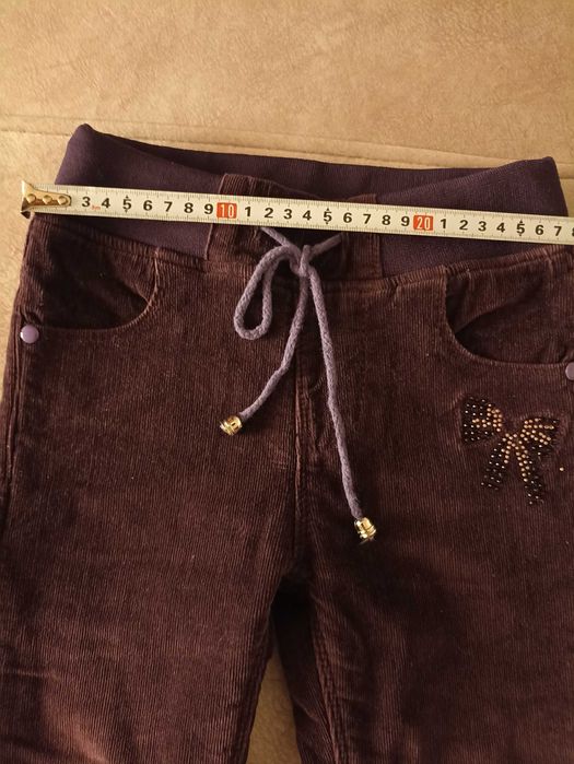 Вельветові штани джинси теплі джемпер на дівчинку  р. 98-104