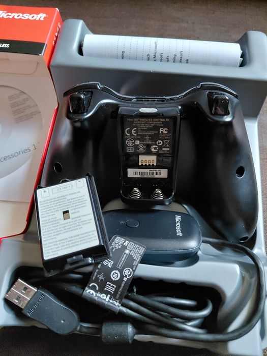 Oryginalny bezprzewodowy kontroler Pad + odbiornik PC do xbox 360