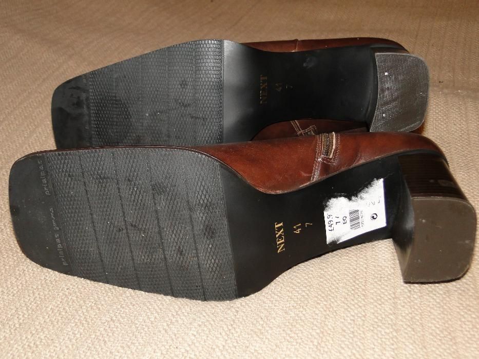 BUTY DAMSKIE SKÓRZANE Next Kozaczki Botki Zimowe r. 41 7 26,5