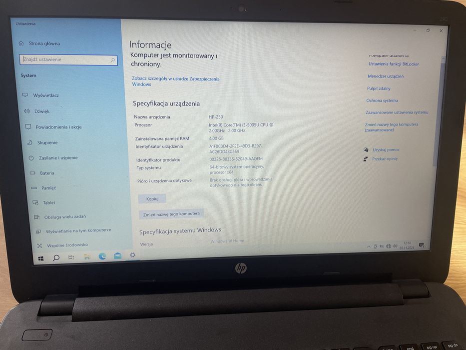 Laptop HP 250 G4