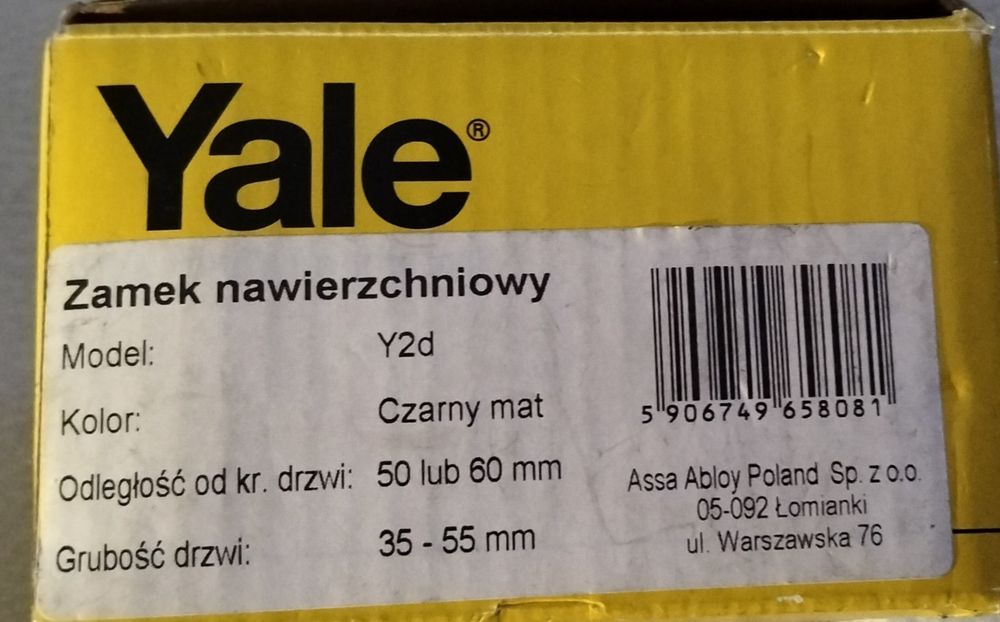 Zamek patentowy do dtrzwi