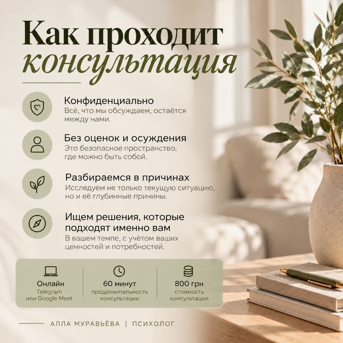 Психолог онлайн | Отношения, самооценка, тревога
