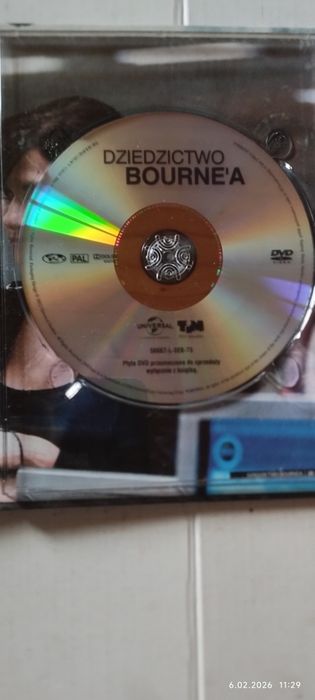 Dziedzictwo Bourne'a- film DVD.