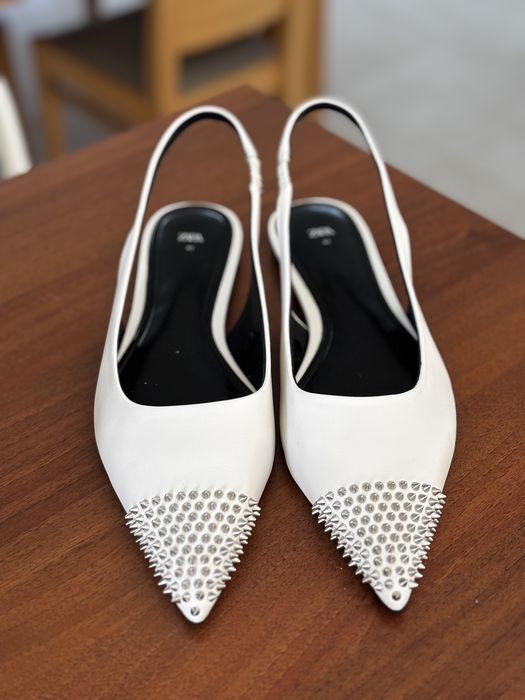 Baleriny ZARA białe