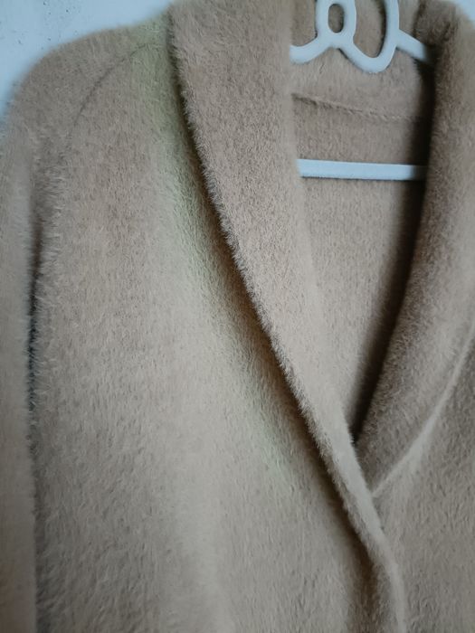 Płaszcz damski typu Alpaka  beżowy