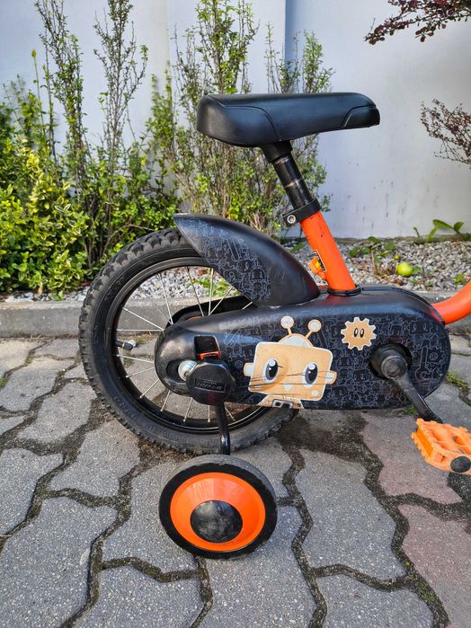 Juniorski dziecięcy rower Btwin 14" koła + kółka boczne